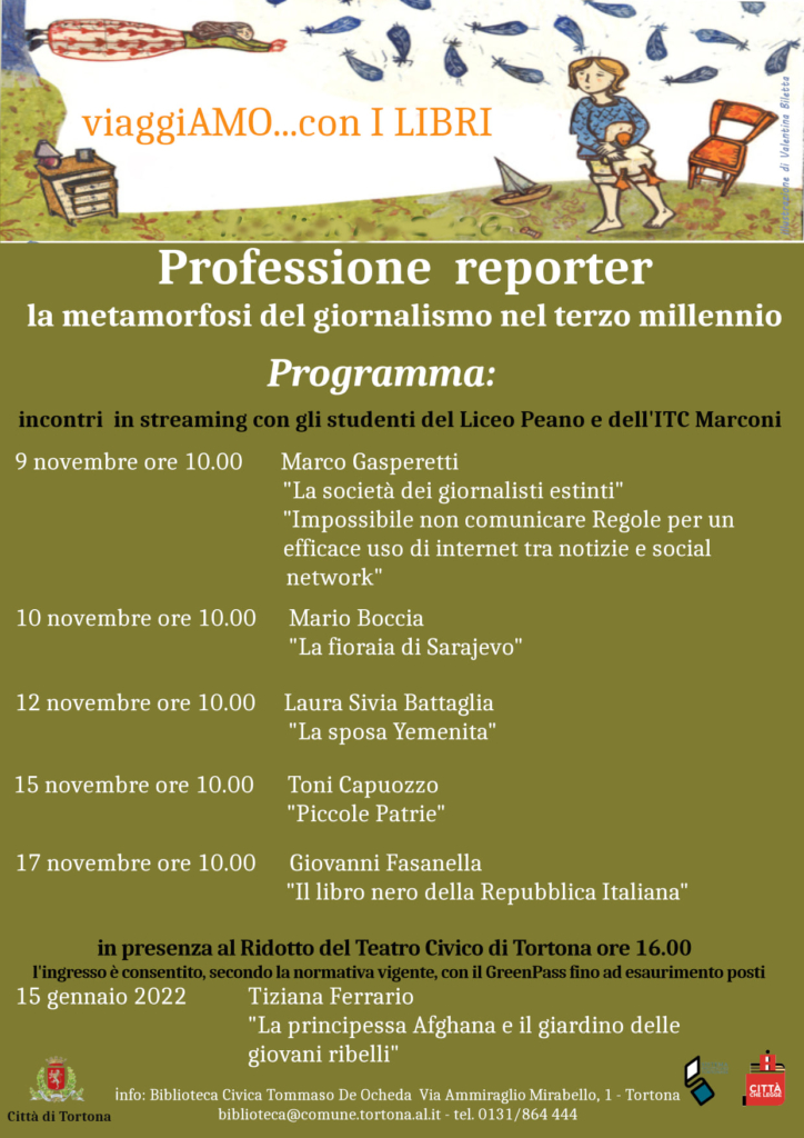 Professione reporter. Locandina a colori.