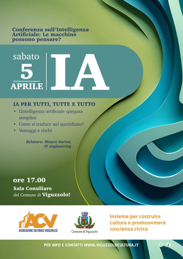 “IA per tutte, tutti, tutto” - locandina