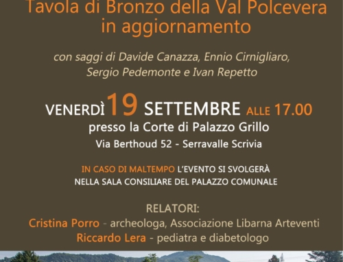 Presentazione del volume LA VIA POSTUMIA E LA TAVOLA DI BRONZO DELLA VAL POLCEVERA. UN AGGIORNAMENTO, 19/09/2025