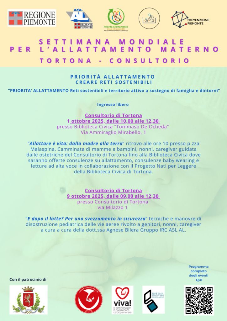 Settimana Mondiale per l'Allattamento Materno a Tortona! - locandina