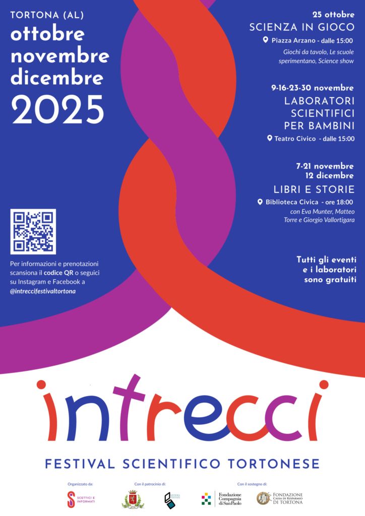 “Intrecci”: Festival Scientifico Tortonese - locandina