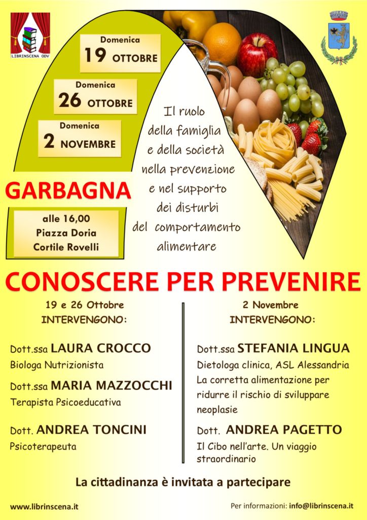 Conoscere per Prevenire: incontri informativi - locandina